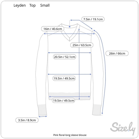 NWT LEYDEN Bohemian Pink Floral Print Long Sleeve Top Small - Picture 8 of 8